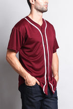 Baseball Button Down Short Sleeve Jersey