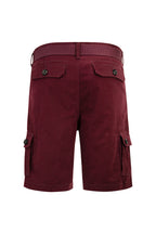 Men's Essential Solid Belted Cargo Shorts