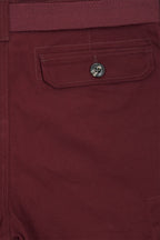 Men's Essential Solid Belted Cargo Shorts