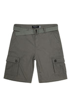 Men's Essential Solid Belted Cargo Shorts