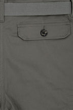 Men's Essential Solid Belted Cargo Shorts