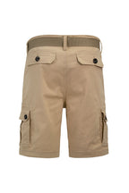 Men's Essential Solid Belted Cargo Shorts