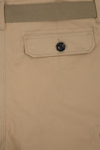 Men's Essential Solid Belted Cargo Shorts