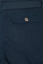 Men's Essential Solid Belted Cargo Shorts