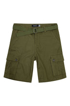 Men's Essential Solid Belted Cargo Shorts