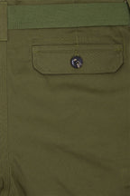 Men's Essential Solid Belted Cargo Shorts