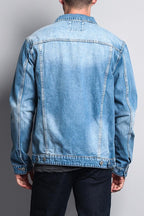 Premium Distressed Denim Jacket