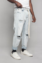 Distressed Cropped Jeans
