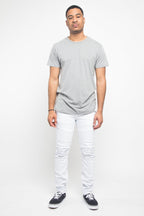 Scrunched Fold Illusion Jeans