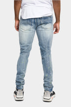 Paint Splattered Skinny Denim Jeans