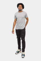 Distressed Solid Color Slim Fit Jeans