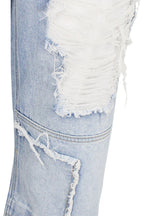 Men's Baggy Fit Heavy Distressed Denim Jeans