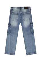 Men's Baggy Fit Cargo Denim Jeans
