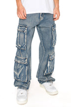 Baggy Double Cargo Denim Jeans