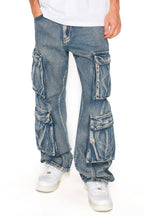 Baggy Double Cargo Denim Jeans
