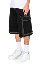 Men's Contrast Stitch Baggy Cargo Shorts