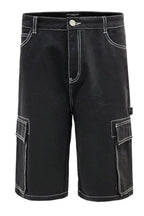 Men's Contrast Stitch Baggy Cargo Shorts