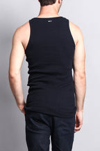 Men's Basic Solid Ribbed Tank Top (2-Pack)