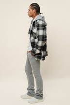 Flared Stacked Fleece Sweat Pants