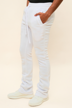 Flared Stacked Fleece Sweat Pants