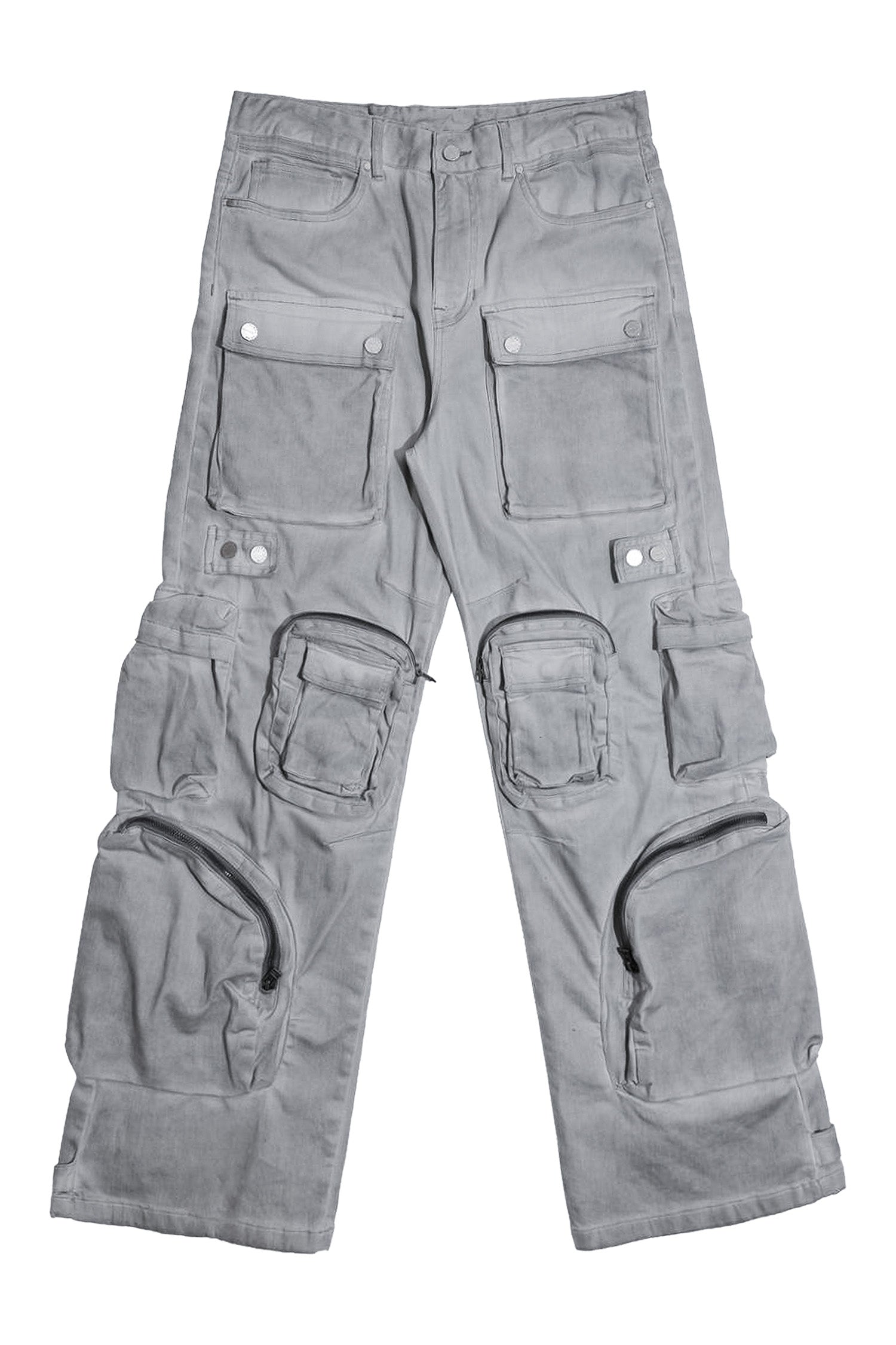 Men's Y2k Wide Fit Utility Cargo Baggy Denim Pants