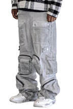 Men's Y2k Wide Fit Utility Cargo Baggy Denim Pants