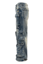 Men's Premium Vintage Multi Cargo Baggy Jeans