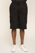 Men's Solid Fleece Heavyweight Cargo Shorts