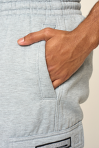 Men's Solid Fleece Heavyweight Cargo Shorts