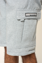 Men's Solid Fleece Heavyweight Cargo Shorts