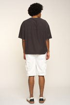 Men's Solid Fleece Heavyweight Cargo Shorts