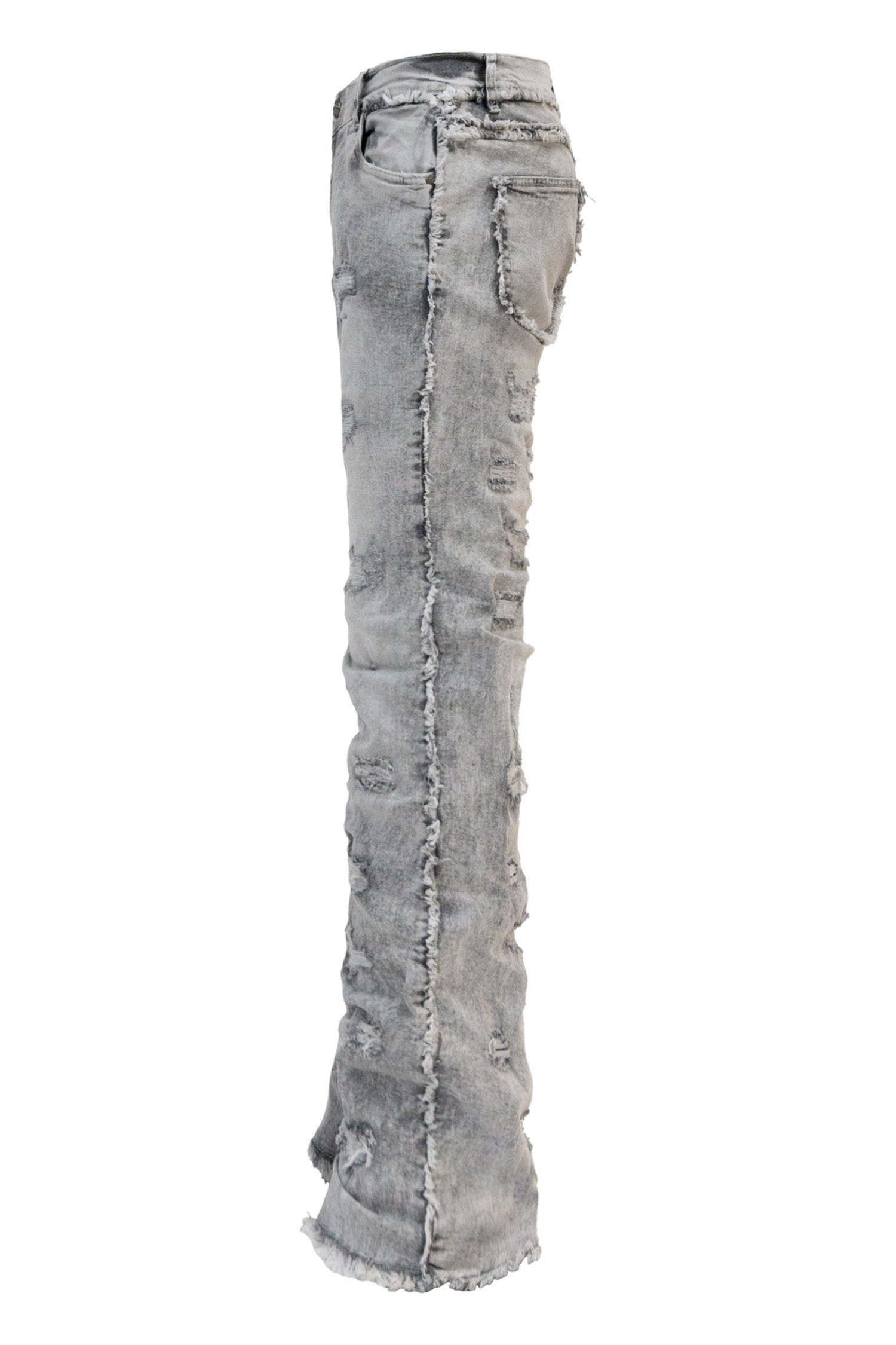 Men's No End Distressed Stacked Denim Jeans