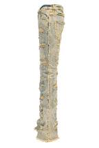 Men's No End Distressed Stacked Denim Jeans