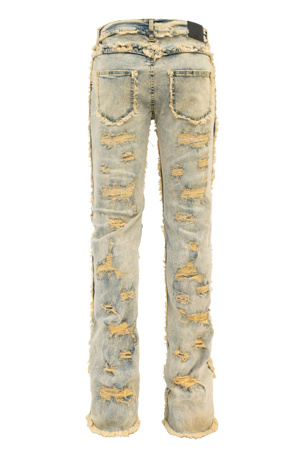 Men's No End Distressed Stacked Denim Jeans
