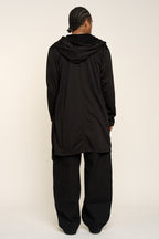 Long Length Drape Cape Cardigan Hoodie