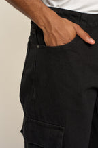 Baggy Fit Cargo Denim Jeans