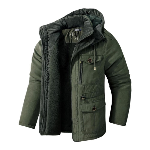 Men's Hooded Winter Jacket – Insulated