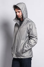 Solid Color Classic Hooded Windbreaker Jacket