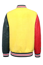 Patched Good Vibes Varsity Jacket