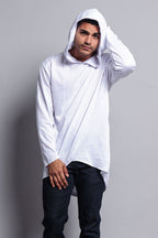 Long Length Fishtail Pullover Hoodie