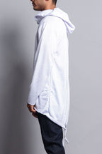 Long Length Fishtail Pullover Hoodie