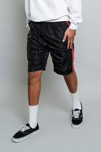 Side Striped Windbreaker Shorts