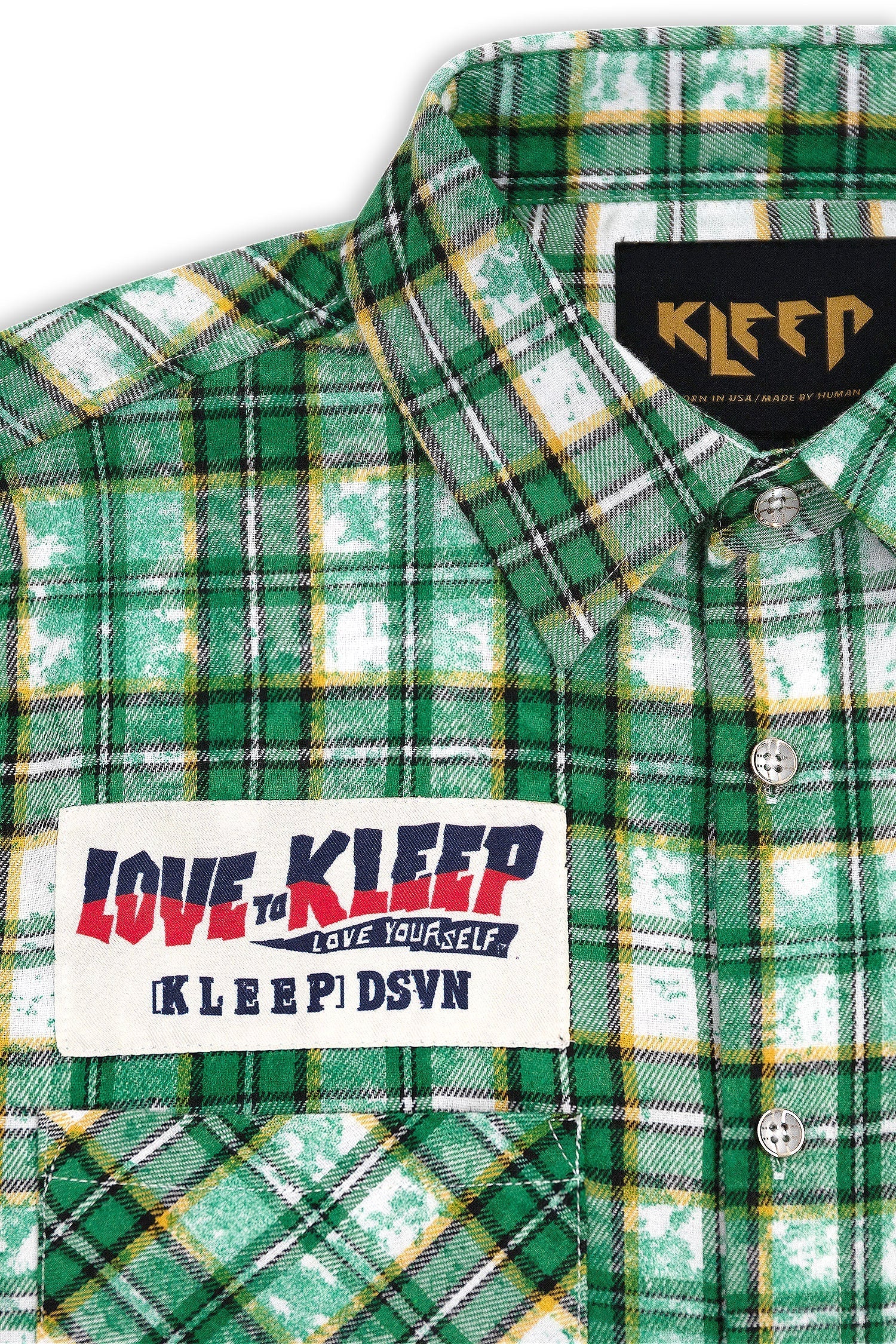 Men's Premium Bleached Multicolor Flannel Shirt
