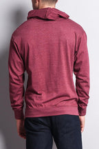 Men's Essential Cross-Dyed Heather Jersey Pullover Hoodie
