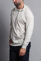 Men's Essential Cross-Dyed Heather Jersey Pullover Hoodie