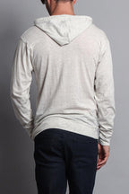 Men's Essential Cross-Dyed Heather Jersey Pullover Hoodie