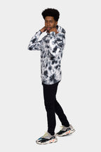 Mineral Wash Tie-Dye Pullover Hoodie
