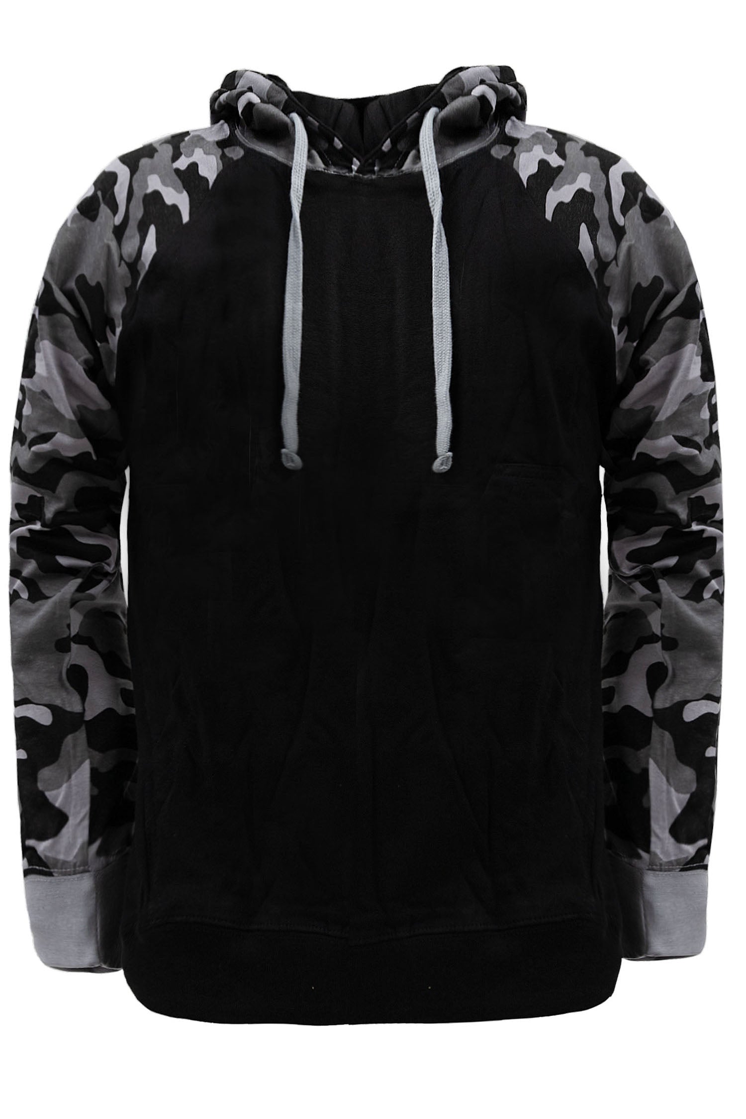 Lightweight Contrast Raglan Sleeve Pullover Hoodie (New Colorways)