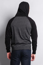 Men's Contrasting Zip Up Hoodie