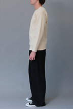 Basic Solid Crew-Neck Sweatshirt